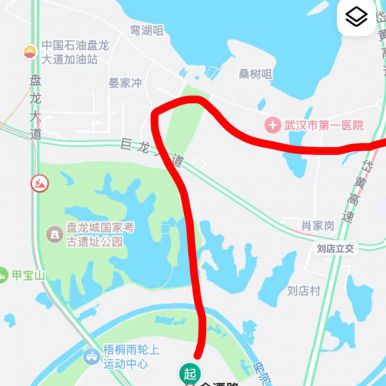 建议盘龙城腾龙大道和金谭路连接一条宽敞的公路或者桥