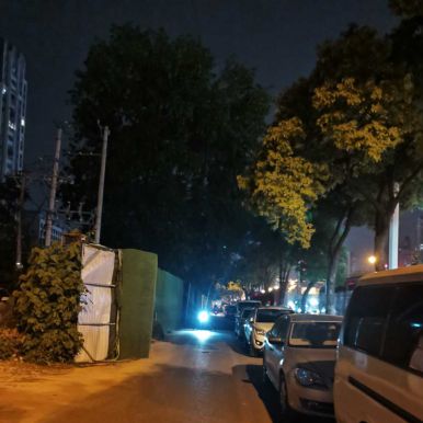巨龙大道主干道这一段路灯缺失